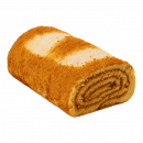 Biskuitrolle "Rulet Dzem" mit aromatisierter Aprikosen-Fruchtfüllung